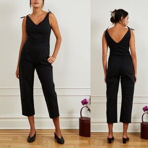 Loup Slate Tie Strap Coveralls in Black sz S